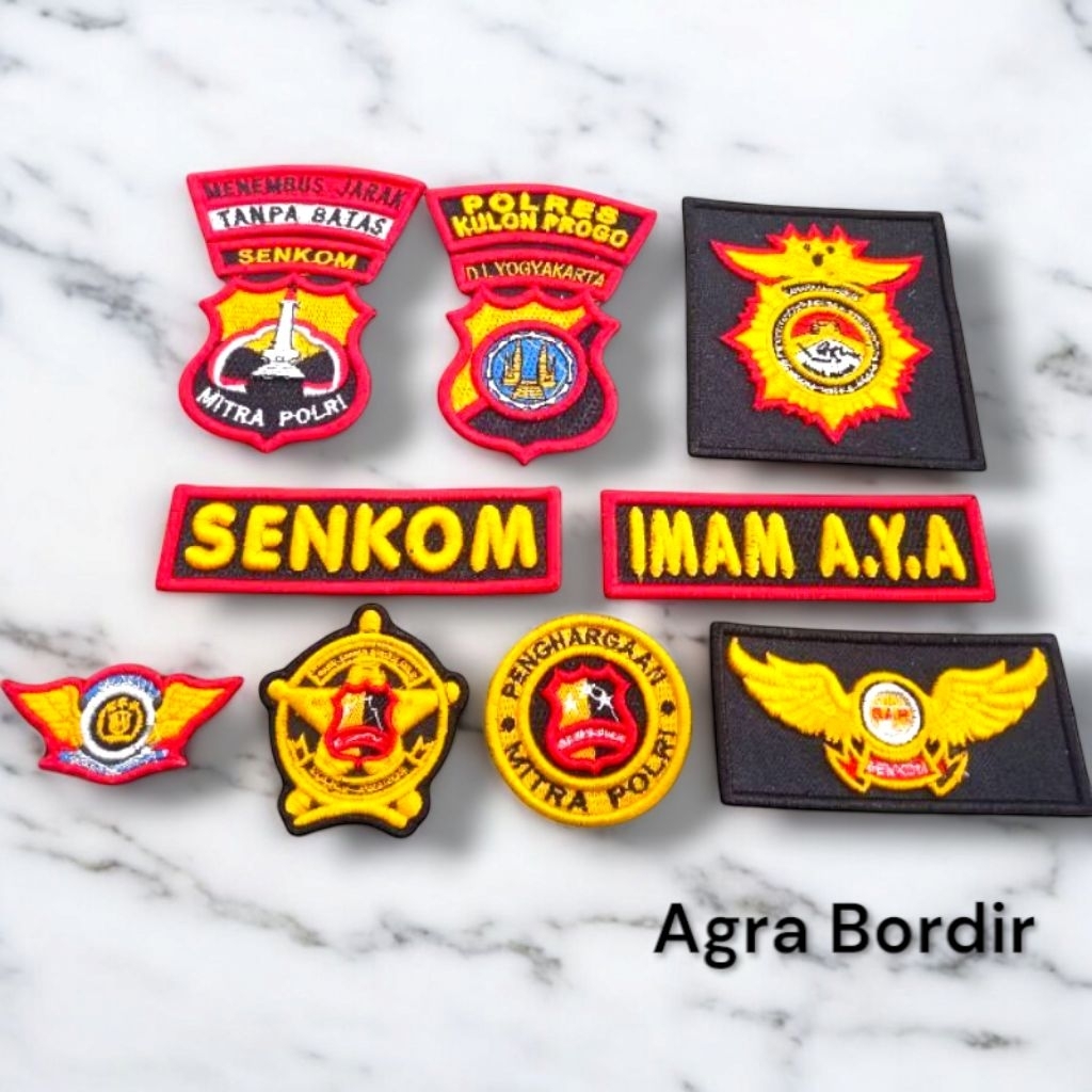 TERLARISbordir atribut Senkom komplit lengkap timbul  3d