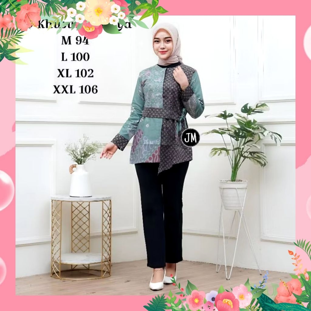 BATIK WANITA KANAYA UKURAN L READY STOK KETAPANG KALBAR