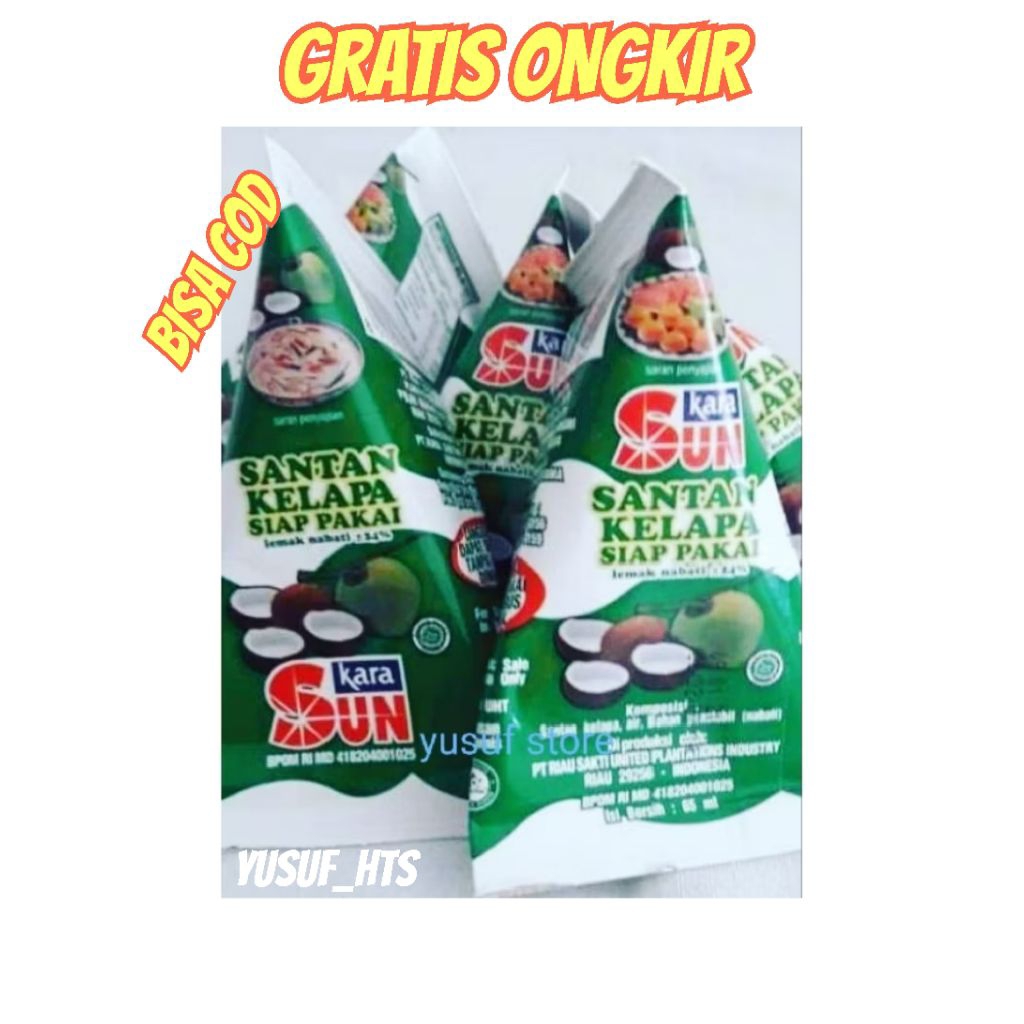 

SUN KARA SANTAN KARA KELAPA ASLI 65 ML KERUCUT