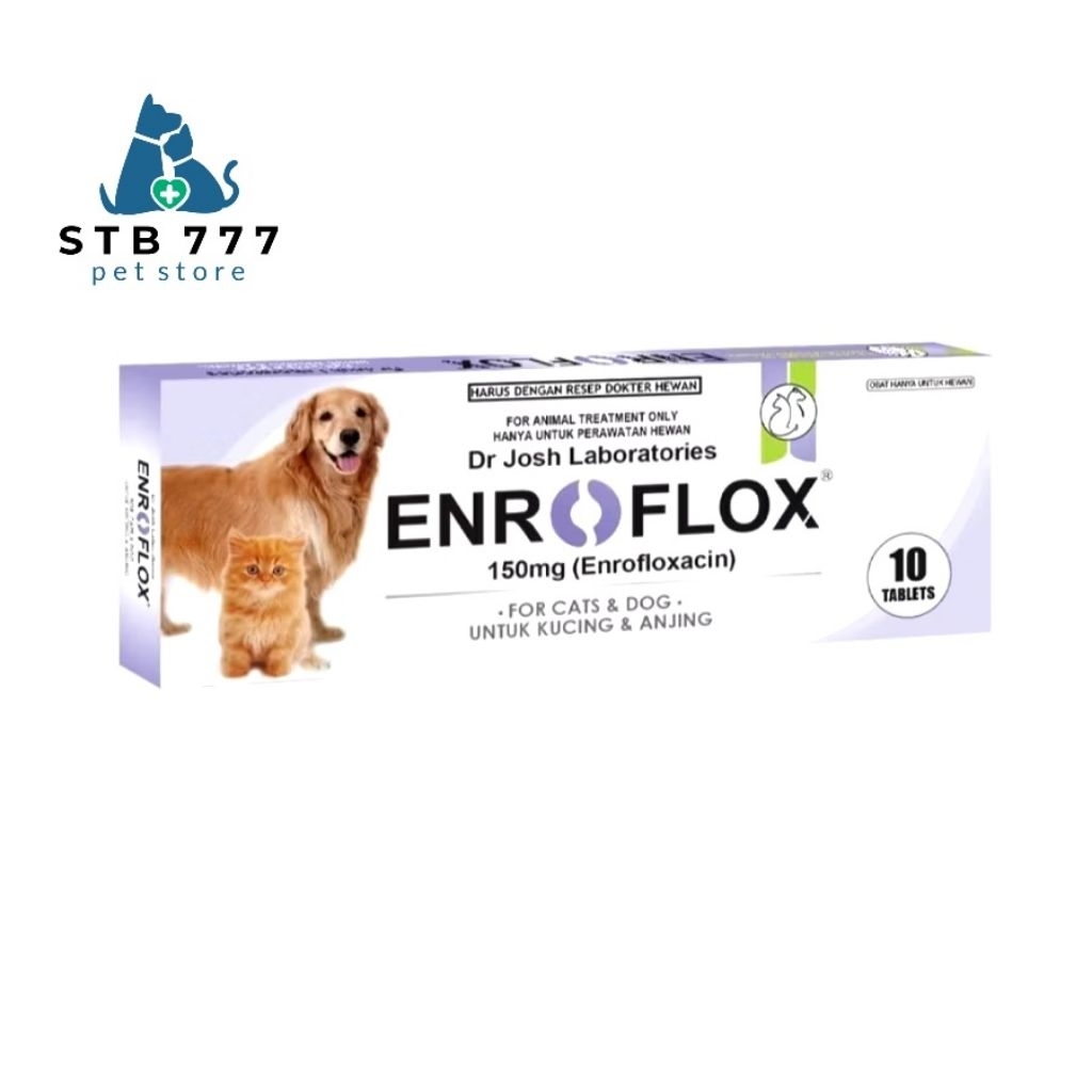 ENROFLOX 10 tablet - obat antibiotik anjing n kucing