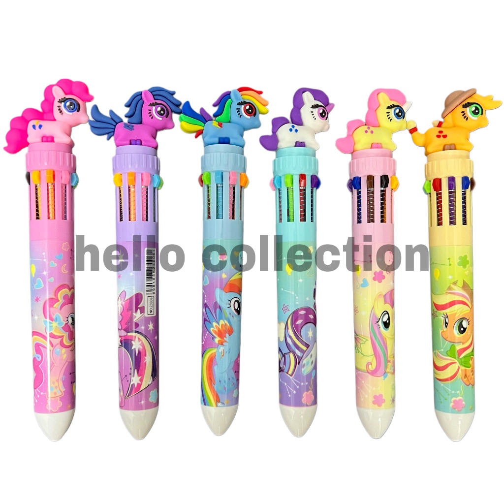 

Pulpen Anak 10 Warna My Little Pony Unicorn Rainbow 3D Kartun Karakter Lucu