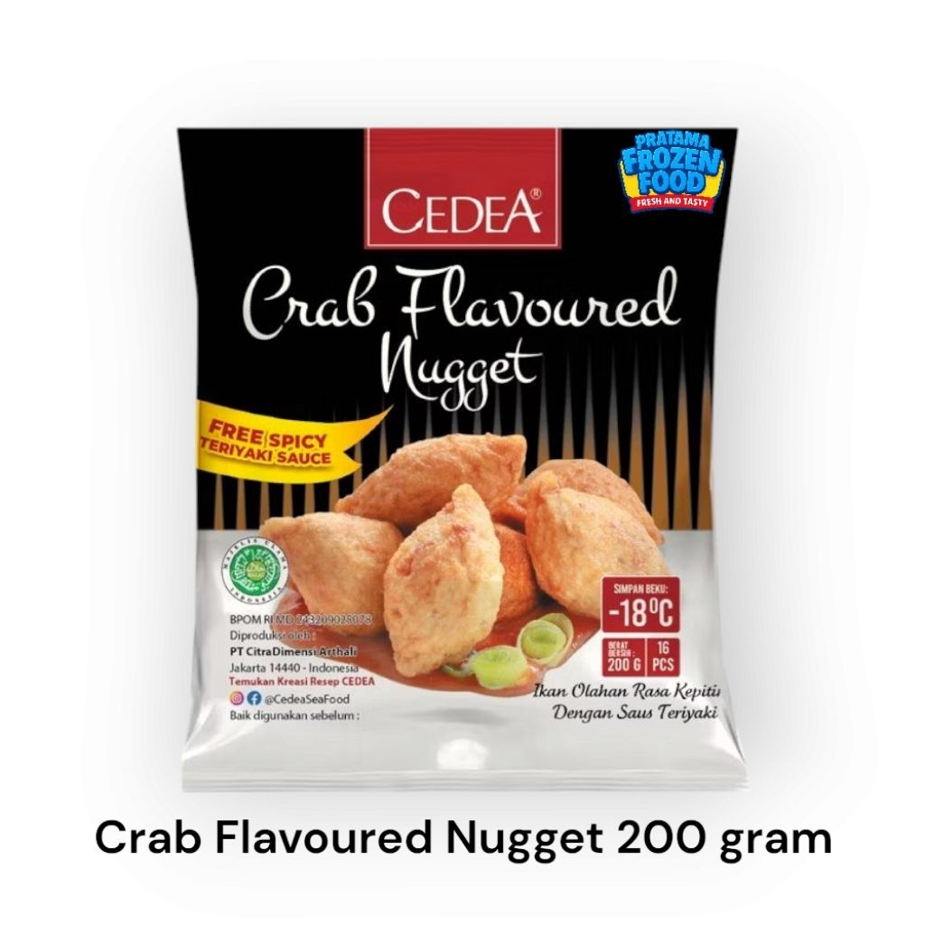 

CEDEA Crab Flavoured Nugget 200gram Frozen kepiting nugget