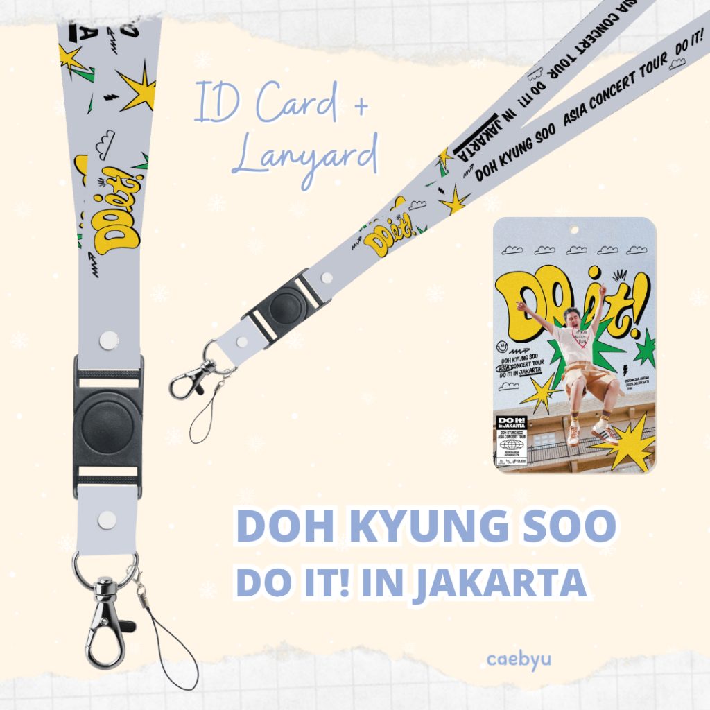 

READY STOCK ID Card + Lanyard Doh Kyung Soo DO IT! in Jakarta Kpop do kyungsoo d.o exo Konser JKT Indonesia INA exol exo-l K-Pop Tali Gantungan HP PC ID Card Cahol Card Holder