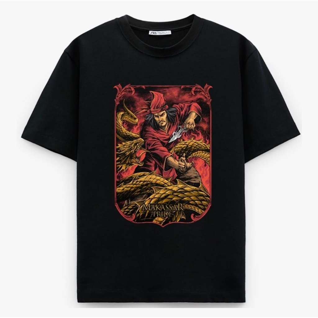 KAOS MAKASSAR PRIDE DRAGON GOLD SULTAN HASANUDDIN SPONSOR