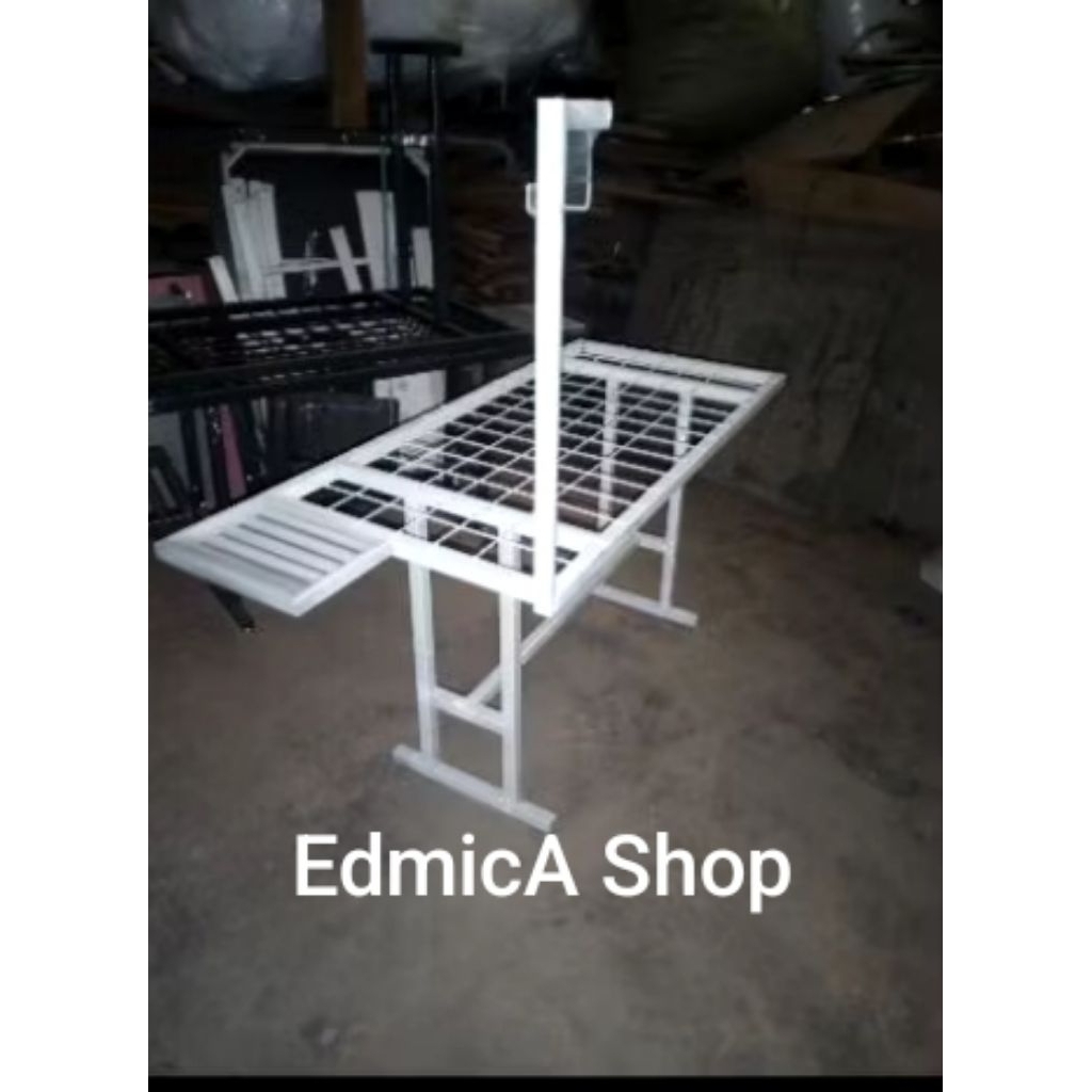 Bonekilays700 - Meja Gosok Setrika Uap Laundry - Meja Setrika Tanpa Busa & Kain