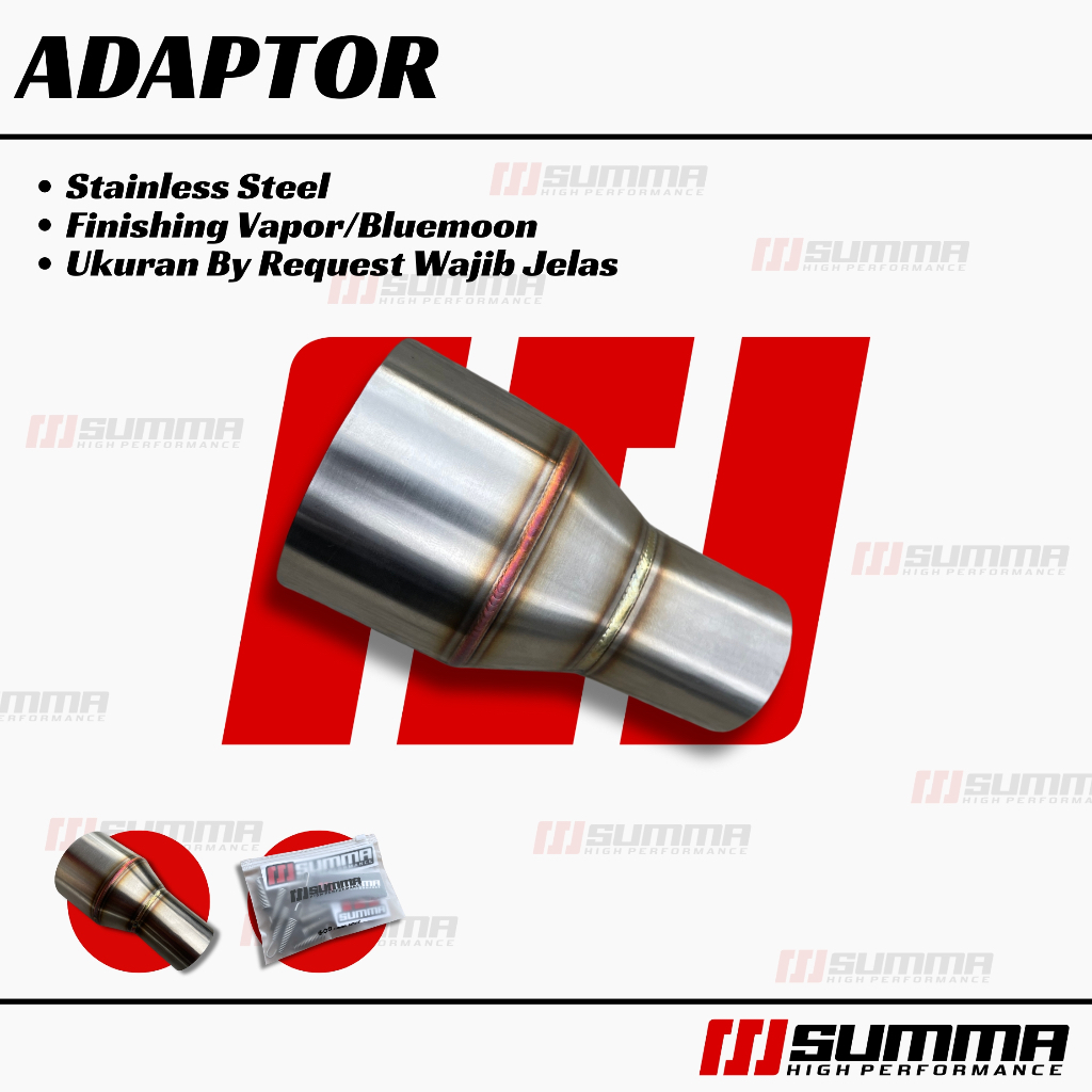 Adaptor Sambungan Knalpot Outlet Inlet 38mm 48mm 50mm 51mm 54mm 60mm Ke Silincer Header Leher Bisa R