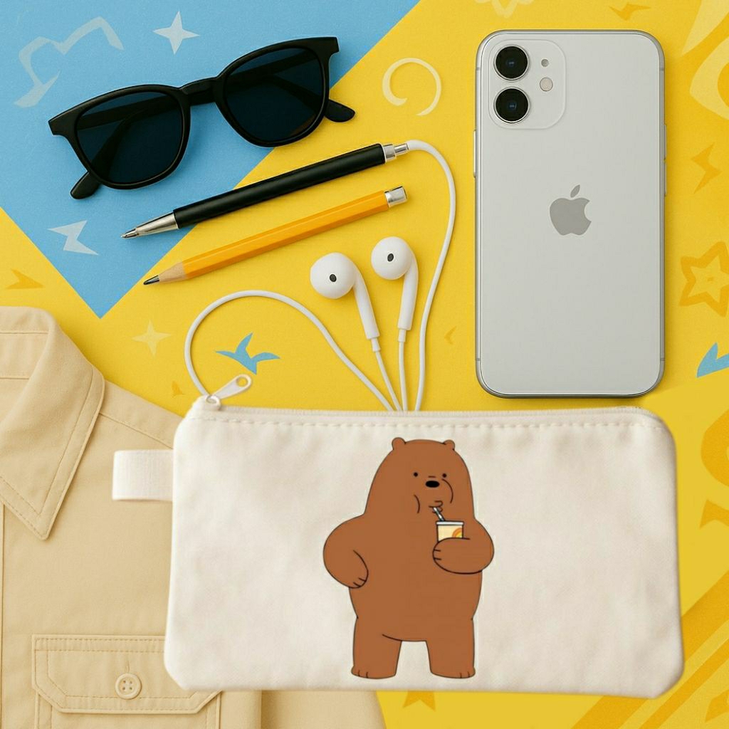 

tempat pensil we bare bear ice bear panda bear chocolate bear