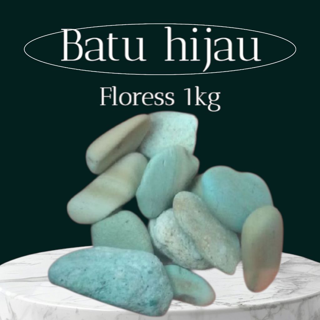 Batu coral hijau flores 1kg/Batu hijau/Batu sikat hijau/batu sikat/Batu hijau/Batu alam hijau flores