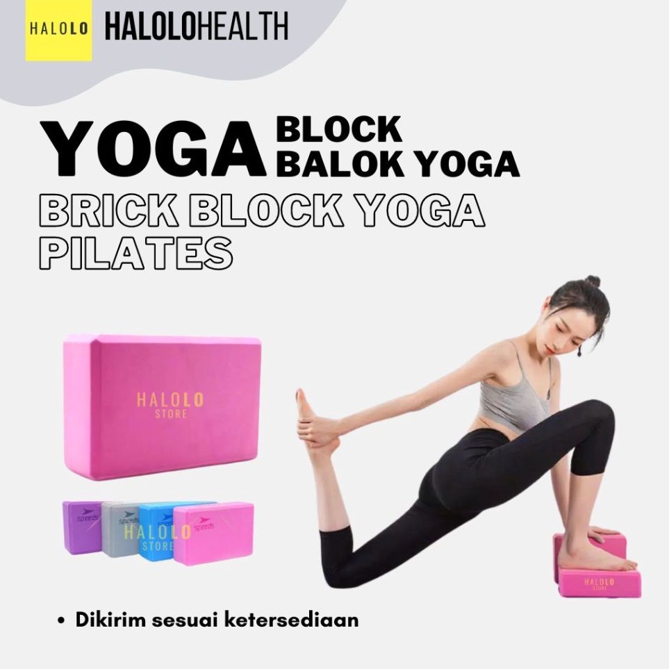 KODE J46S Yoga Block Balok Yoga Bantal Bantalan Brick Block Yoga PILATES