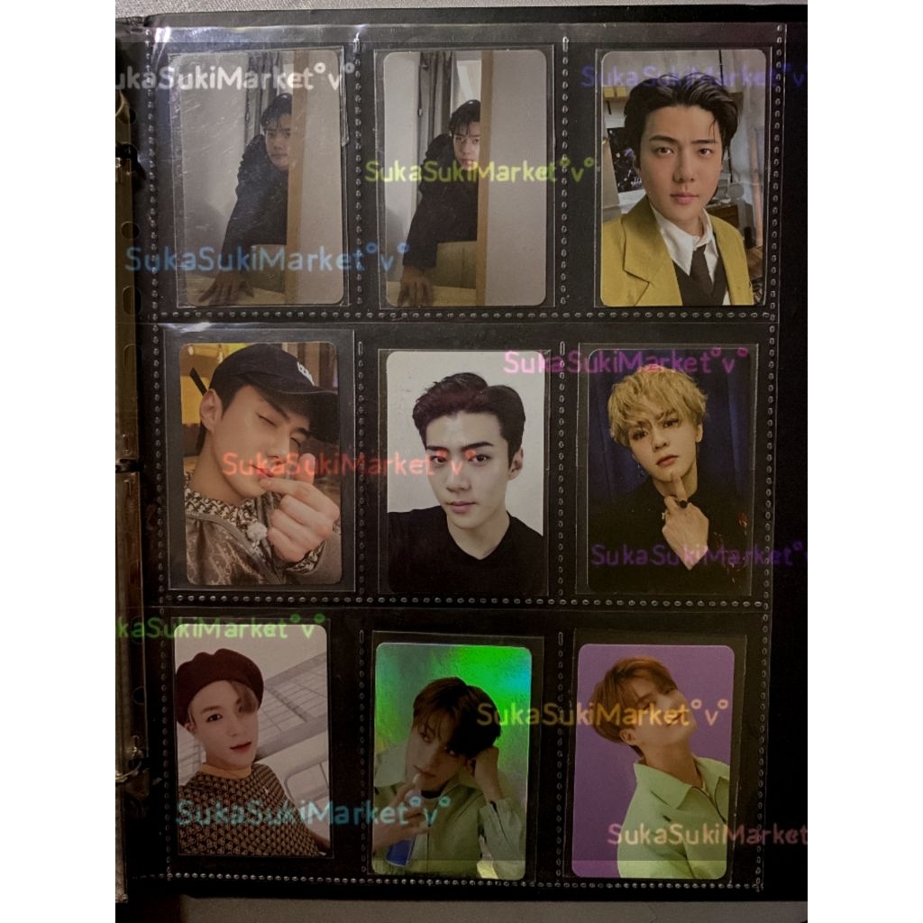 photocard kun jeno sehun official nct exo murah