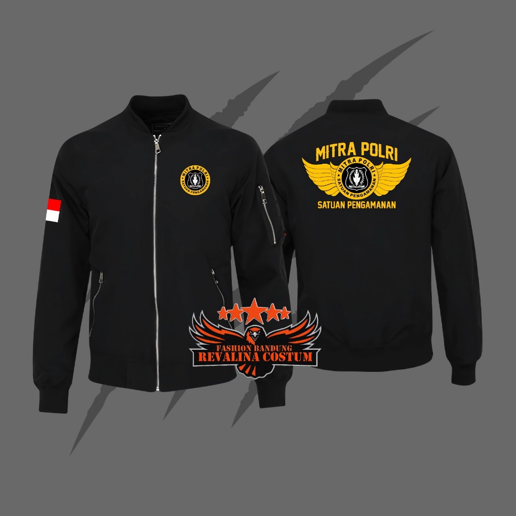Jaket Bomber Mitra Polri / Satuan Pengamanan