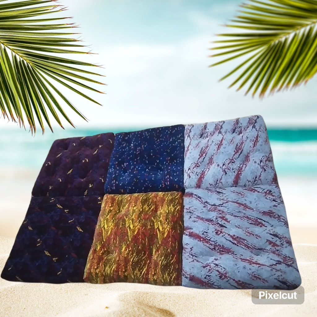 Bantal alas duduk lesehan tebal dan empuk Ukuran50x50x8 rendom/acak
