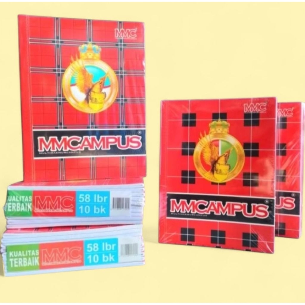 

Buku tulis MMcampus Kwarto Pendek 58 lembar isi 10 Buku