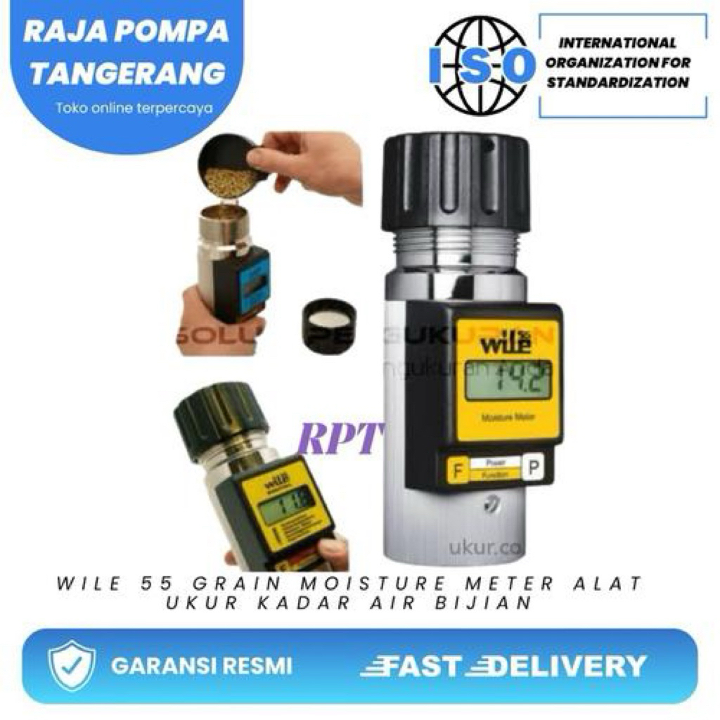 Wile 55 Grain Moisture Meter Alat Ukur Kadar air Bijian