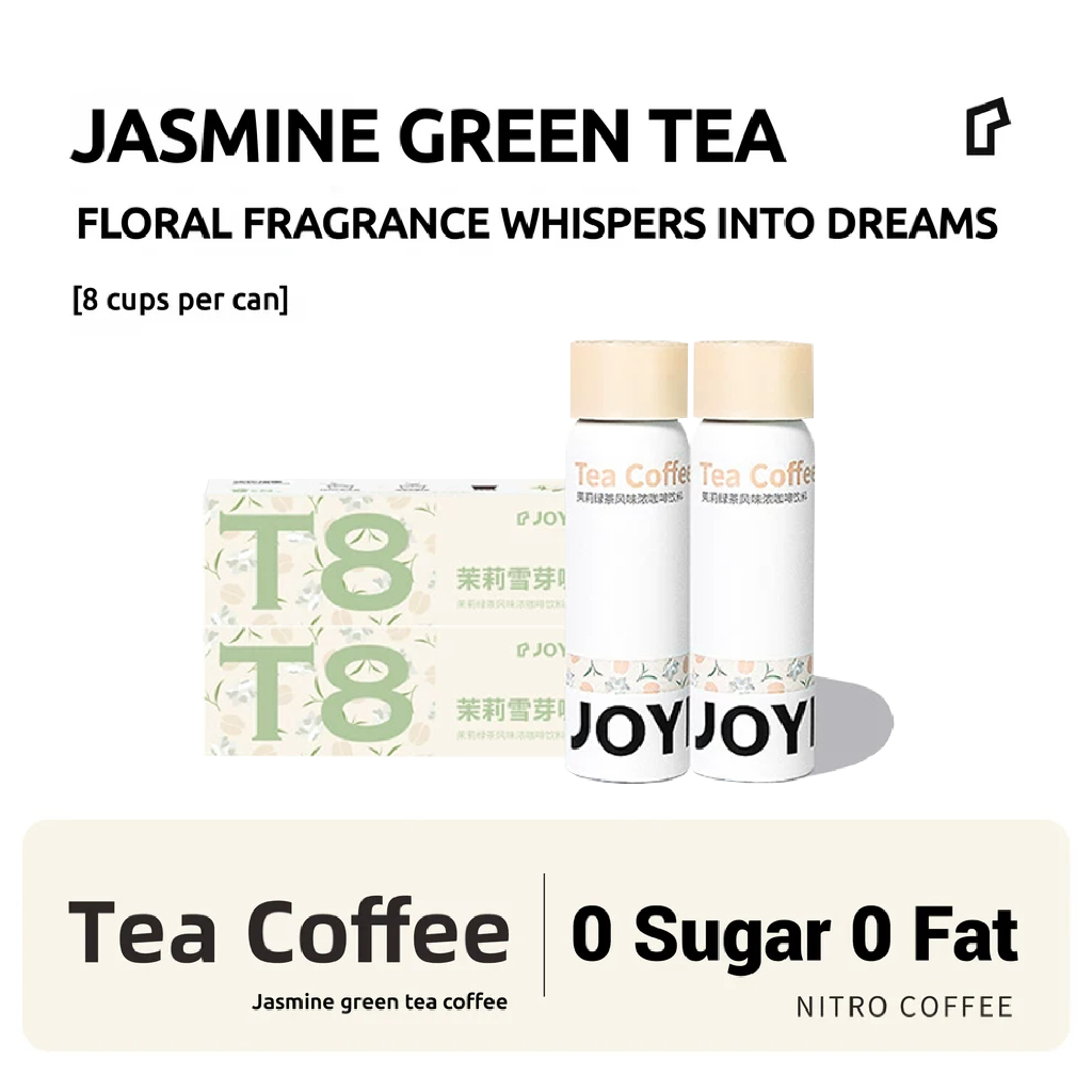 

[ 2pcs ] JOYINBAG T8 Tea Nitro Coffee 8 Espresso Shots [ Jasmine Green Tea Coffee ] NitroKopi Instan