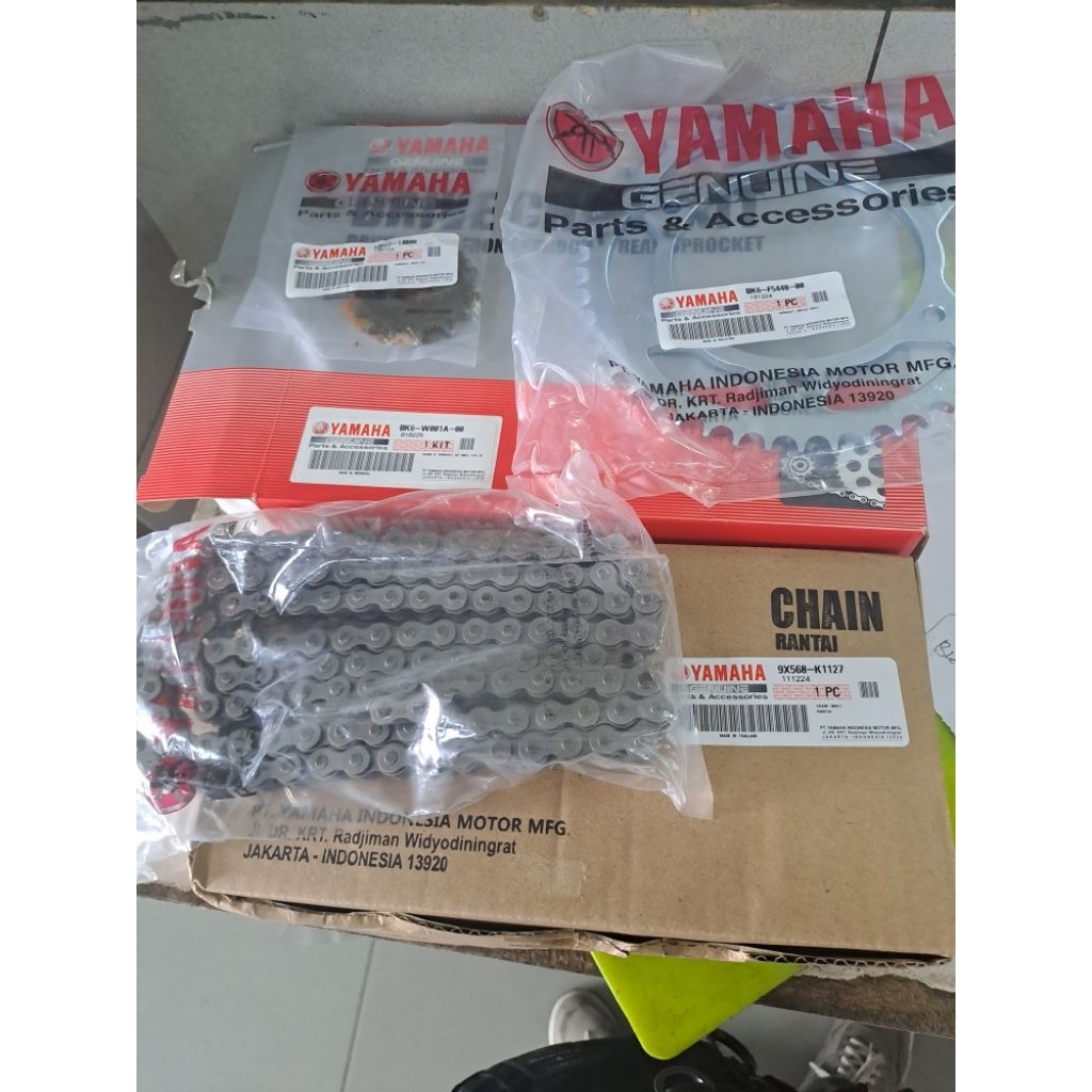 GEAR SET R15 V3, XSR , KODE PART BK6-W001A-00