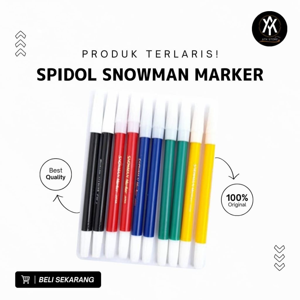 

SNOWMAN - Spidol Marker Warna Kecil - 1 pcs