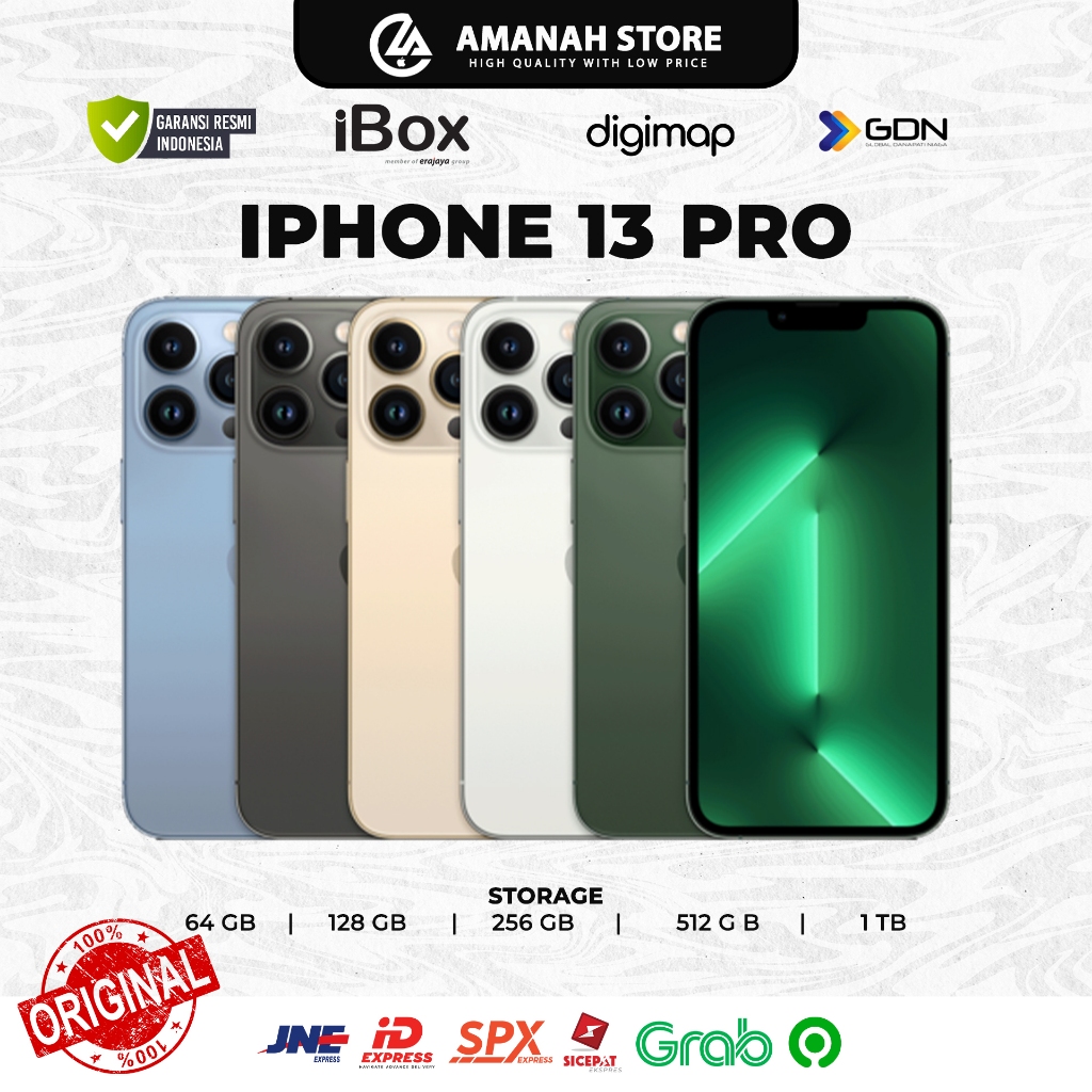 (RESMI) Jual Apple iPhone 13 Pro 256 GB. IBOX DIGIMAP, Garansi Resmi Indonesia