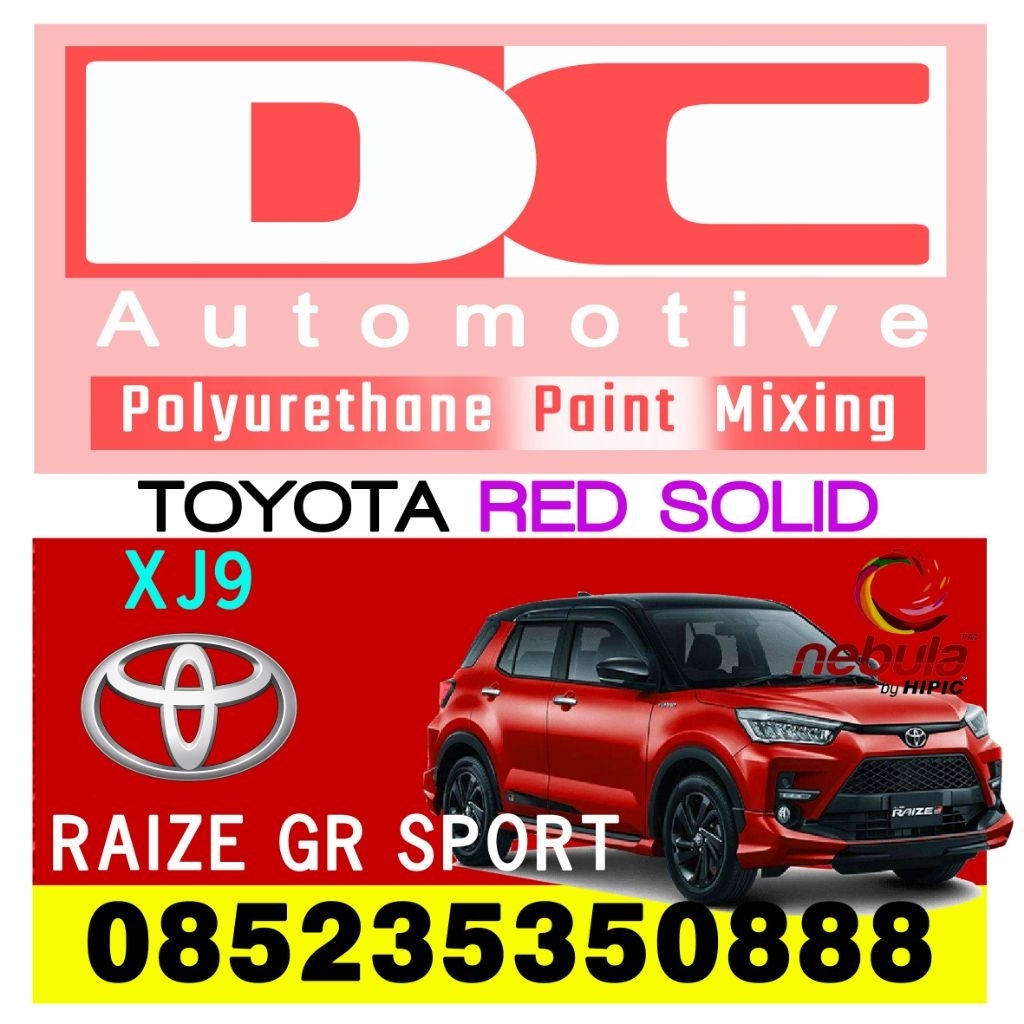Cat PU Toyota Raize Red Solid XJ9