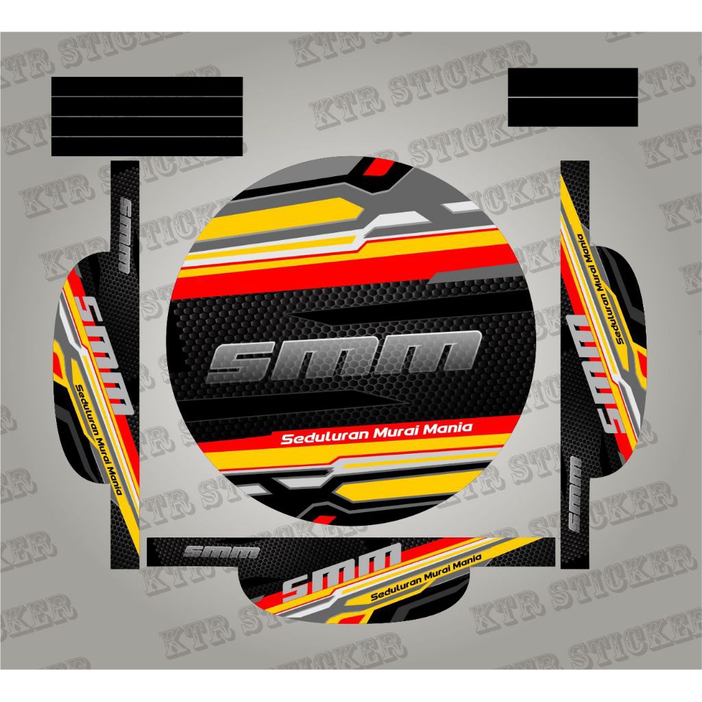 DECAL STIKER SANGKAR BURUNG MURAI NO. 1,2,3