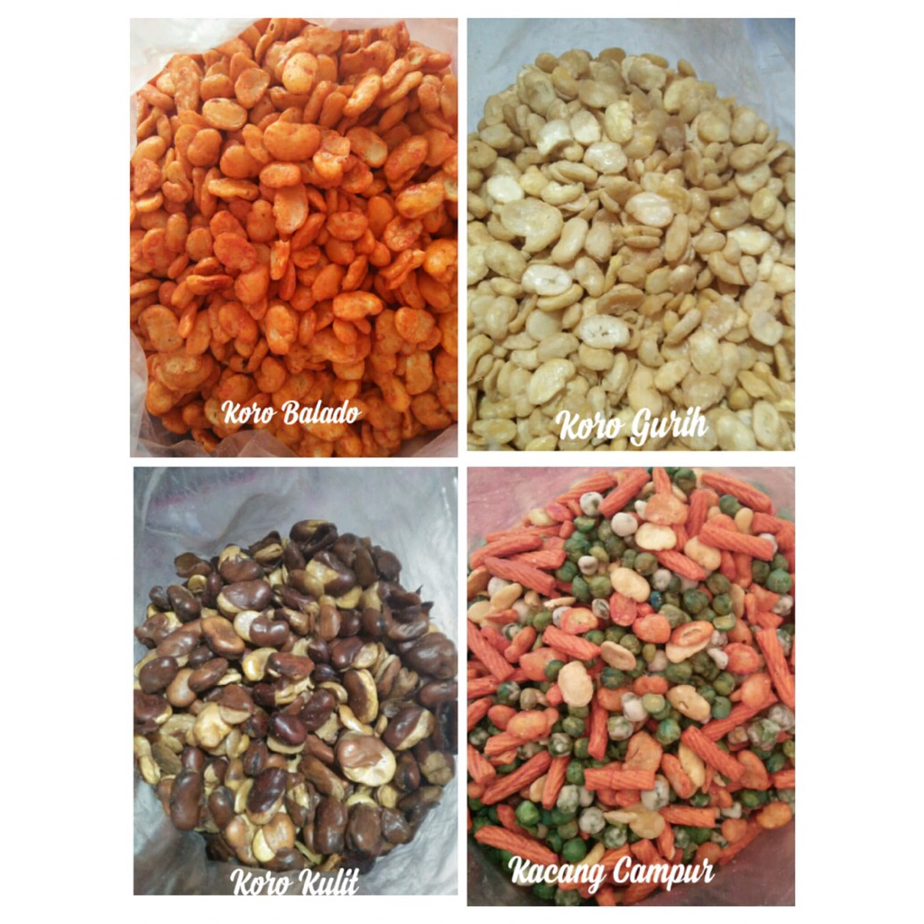 

promo kacang campur kemasan 250 gram / kacang koro 250 gram / jajan kacang koro