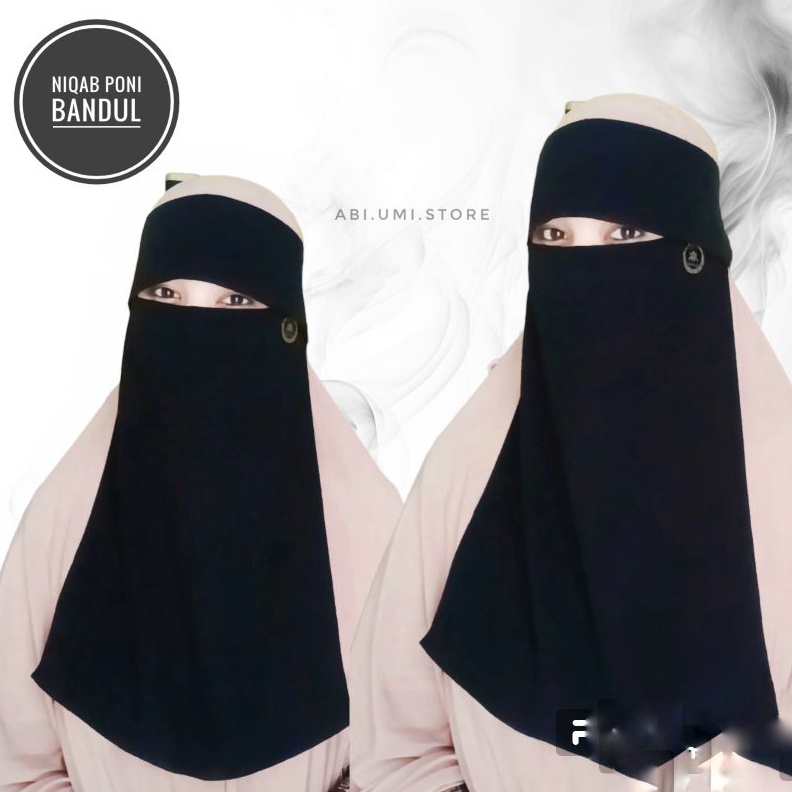 KODE E62H Diskon COD niqab cadar poni hitam bandul silky jetblack ori sifon arab ORI RASPATI HIJAB f