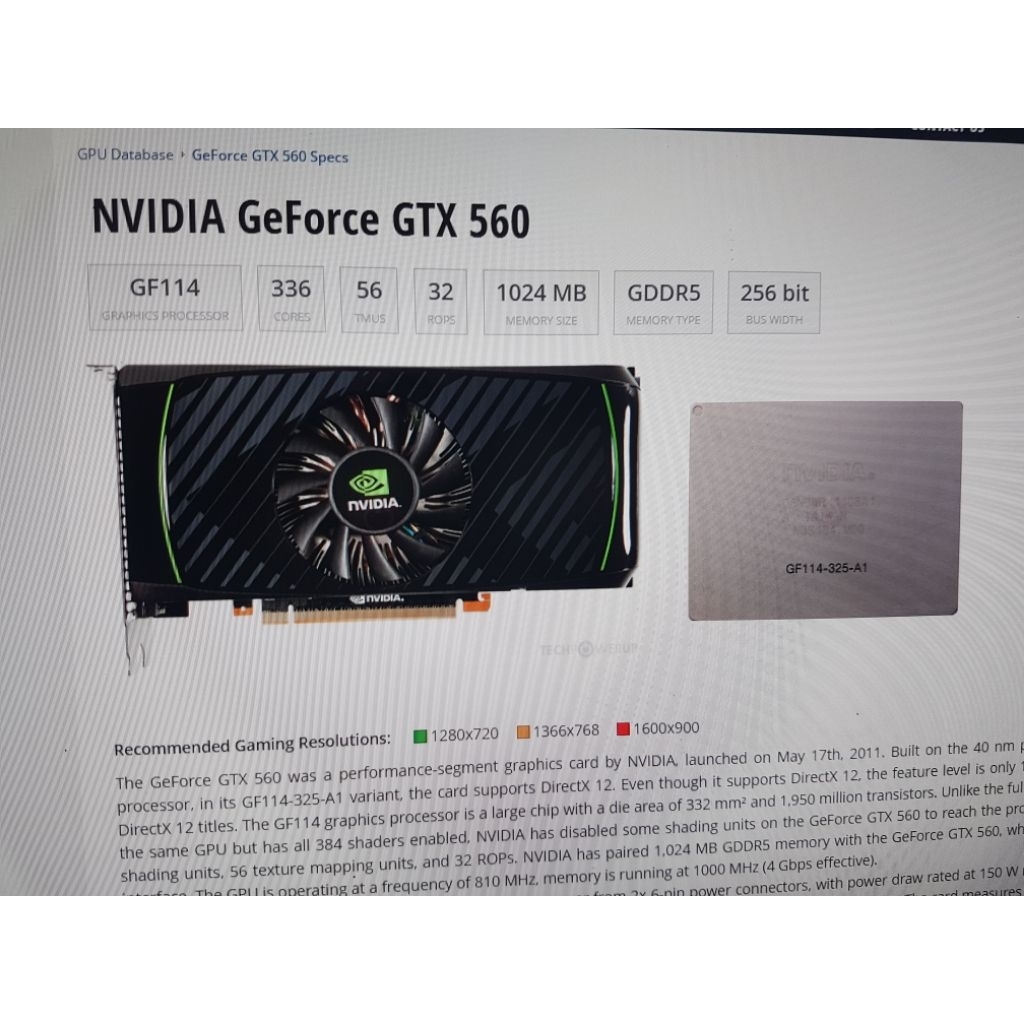 GTX560 1GB 256bit