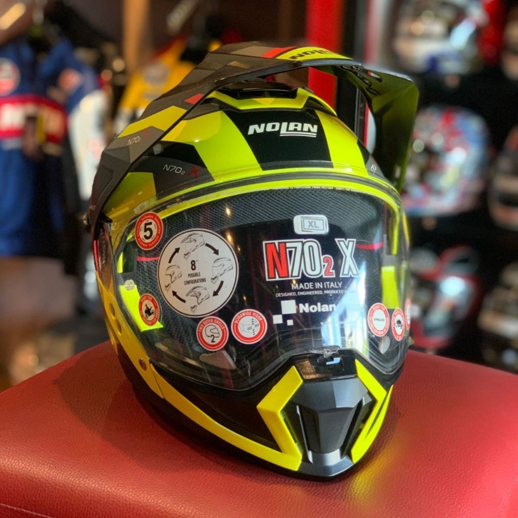 SALE MINUS HELM NOLAN N70-2 X N70 2X GRANDES YELLOW SIZE XL