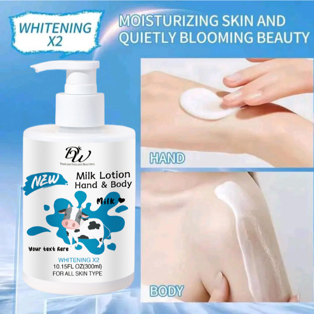 LIFUSHA Beauty Goat Milk Whitening Body Lotion Pemutih Badan Brightening Lotion 300g Pemutih Badan P