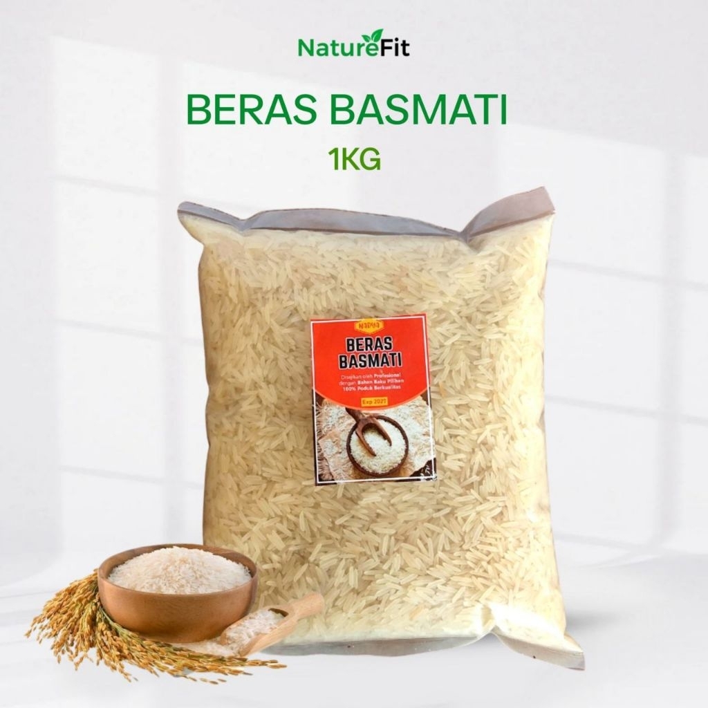 

Beras Basmati Premium 1kg Khas Timur Tengah Dari India Untuk Kebuli Kabsa Mandi Biryani Abu Kass
