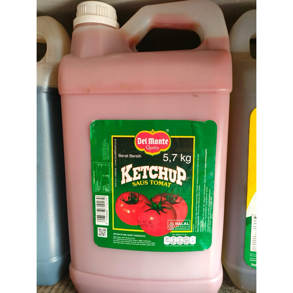 

Del Monte Ketchup Saus Tomat 5.7kg jeriken