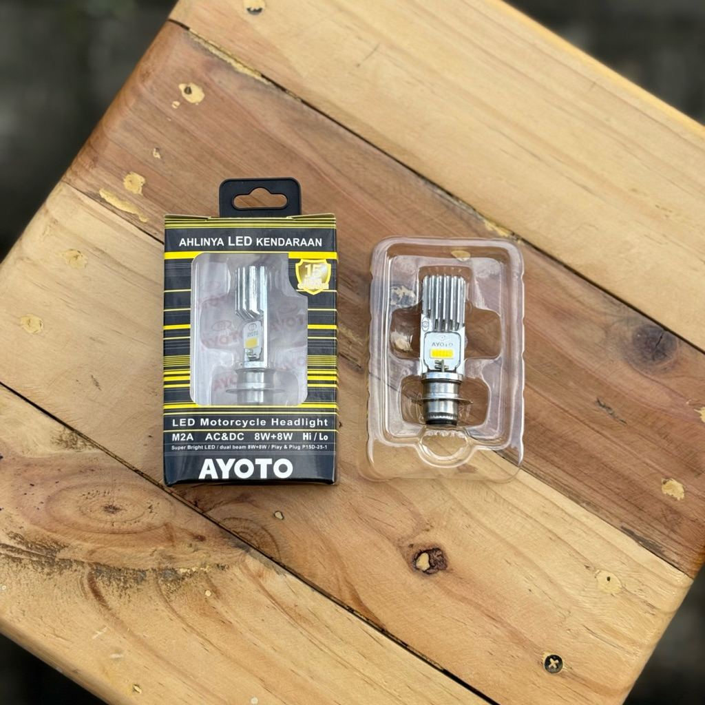 Lampu LED motor AYOTO M2A H6 AC/DC BEBEK/MATIC /DOP k1 AYOTO M2A H6