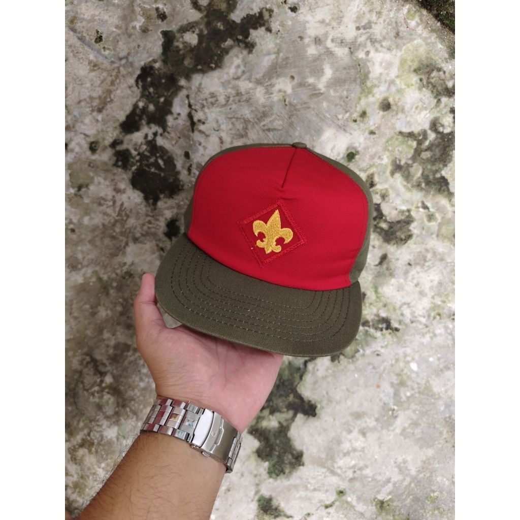Vintage two tone Snapback boy Scouts 70s usa Ceper Enak