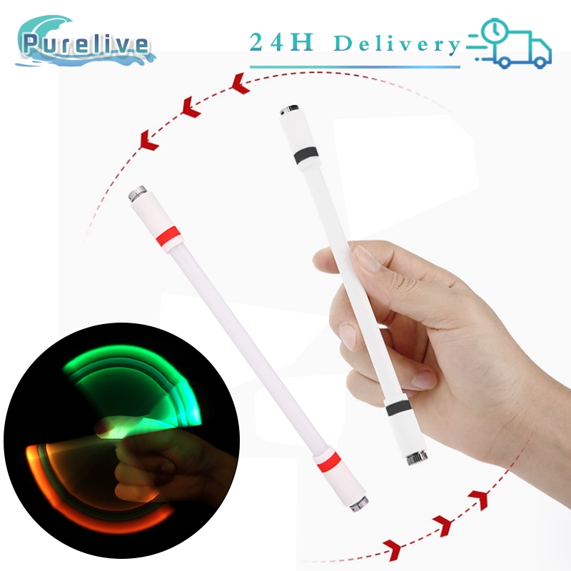 

Spinning Pen Pulpen Pena LED pena bolpoin rotating Menghidupkan Pens Dekompresi