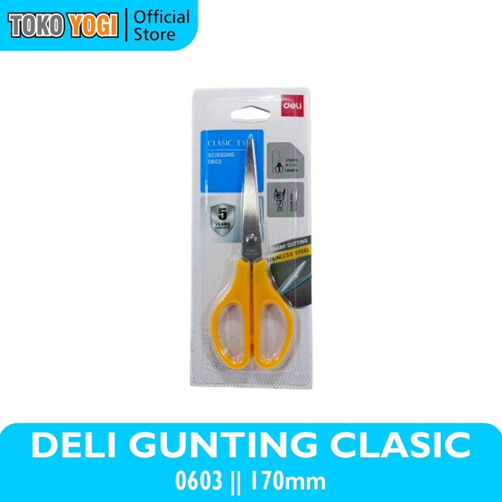 

DELI STAINLESS STEEL GUNTING KLASIK 0603 170mm || SCISSORS