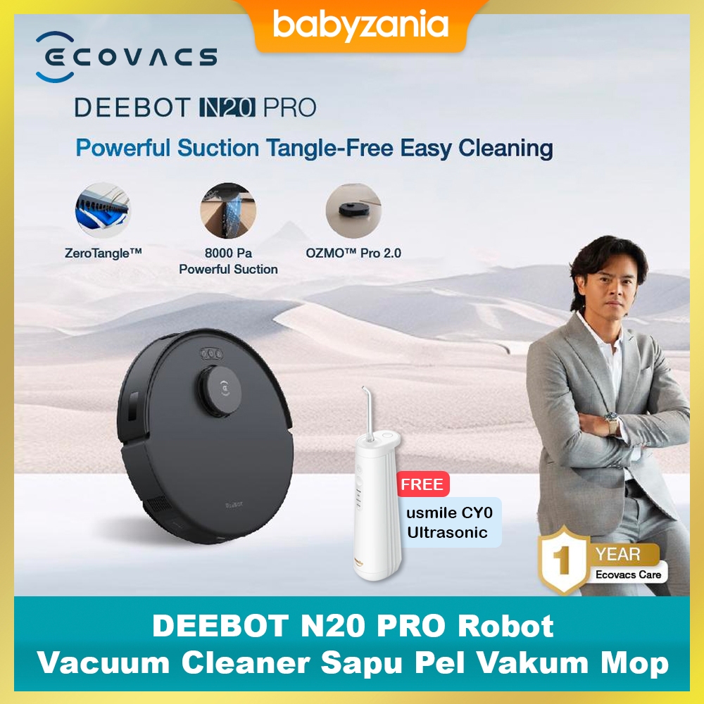 Ecovacs DEEBOT N20 PRO Sapu Pel Vakum Mop Robot Vacuum Cleaner