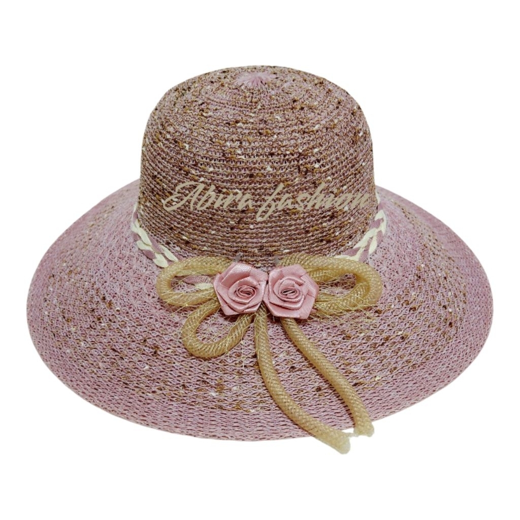 Topi Pantai Wanita Korea Visor Anti Sinar UV Bulat Summer Hat Kekinian