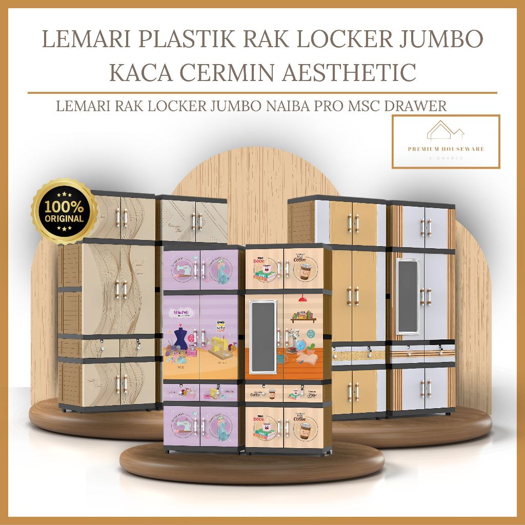 LEMARI PLASTIK RAK LOCKER SIMPLE | LEMARI RAK LOCKER JUMBO NAIBA PRO MSC DRAWER | NAIBA PRO MSC DRAW