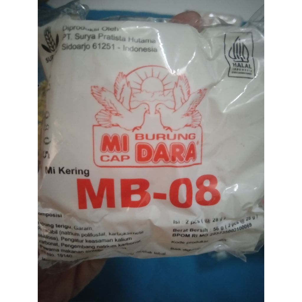 

Mie telor/mie MB/mie burung dara