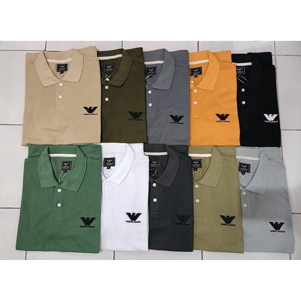 Baju Kaos Pria Dewasa Kerah Armani