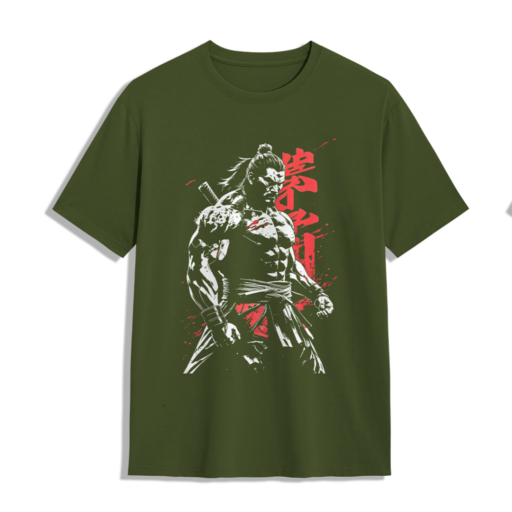 (BASIC) kaos Pria wanita keren/ kaus pria premium/ tshirt samurai 1 japan style streetwear/ kaso dis