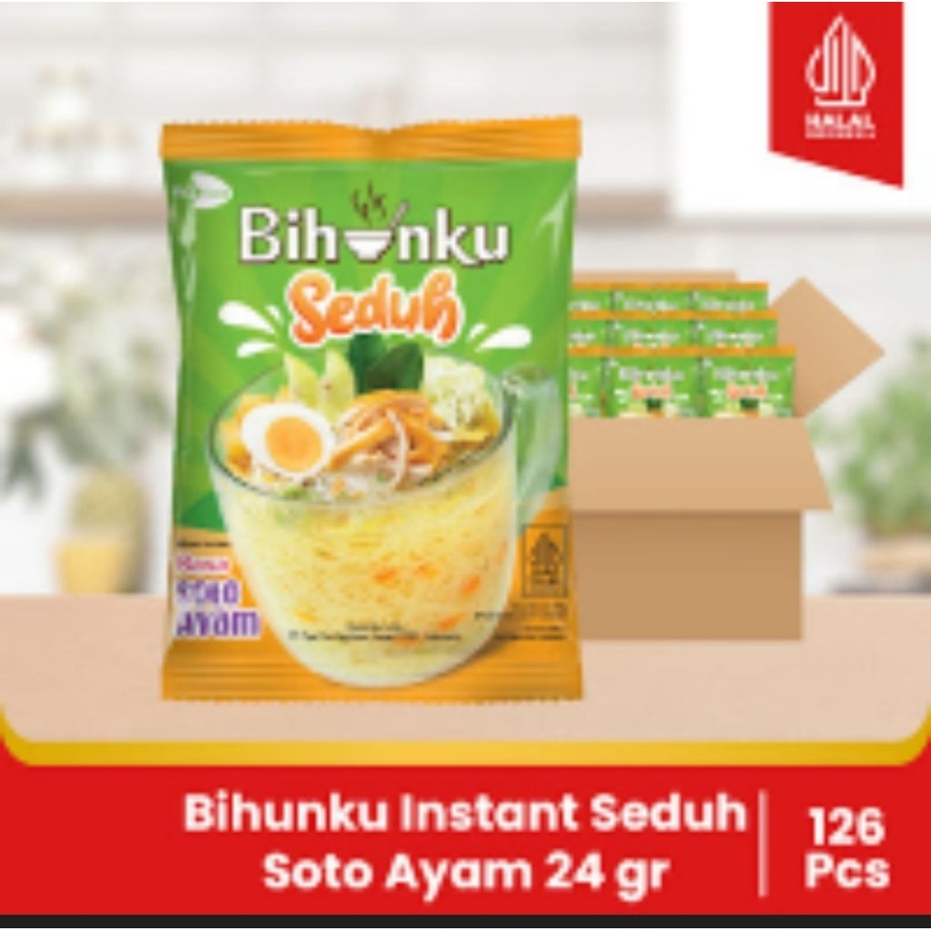 

Bihunku Instant - Seduh Soto - 1 Karton - 120 Pcs - 24gr