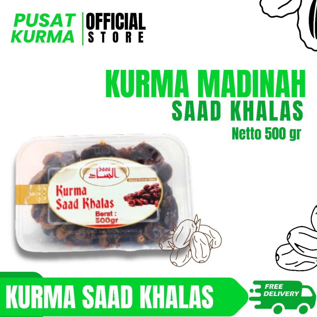 

Kurma Saad Khalas Madinah 500 gram | pusatkurmabali