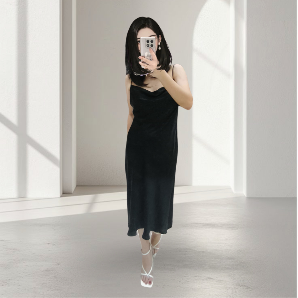 JUAL MURAH NEW Dress Gaun ZARA Hitam Tanpa Lengan ORIGINAL STORE