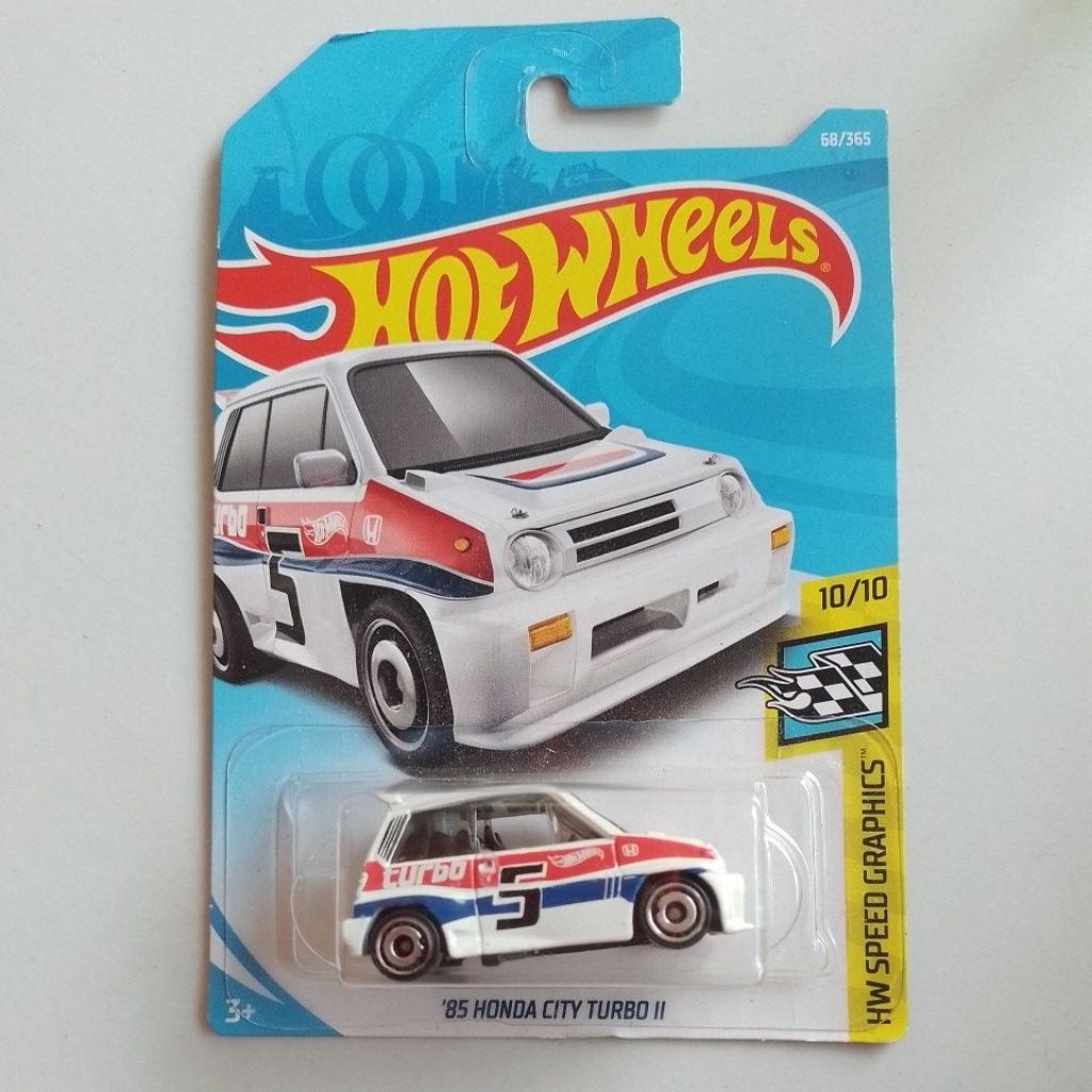 hotwheels 85 HONDA CITY TURBO II putih HW SPEED GRAPHICS