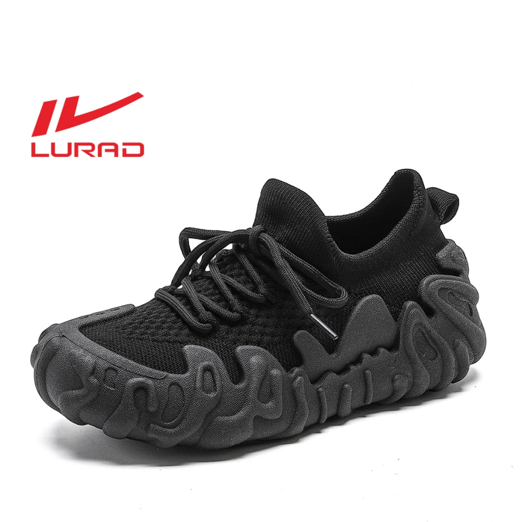 LURAD Sepatu Cewek Travel Jalan Santai Model Unik Bernapas Sepatu Lebar Stylist Sneaker Wanita QY812