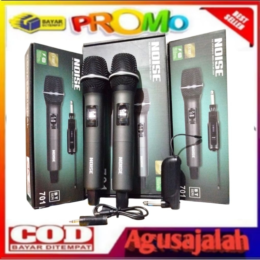 COD MIC SONY WIRELESS BLUETOOTH SUARA JERNIH BISA SEMUA SPEAKER KARAOKE DVD TV  promo buy one get on