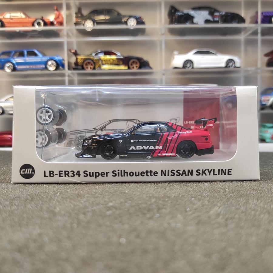 CM Model Nissan LBWK ER34 Advan LBWK ER34
