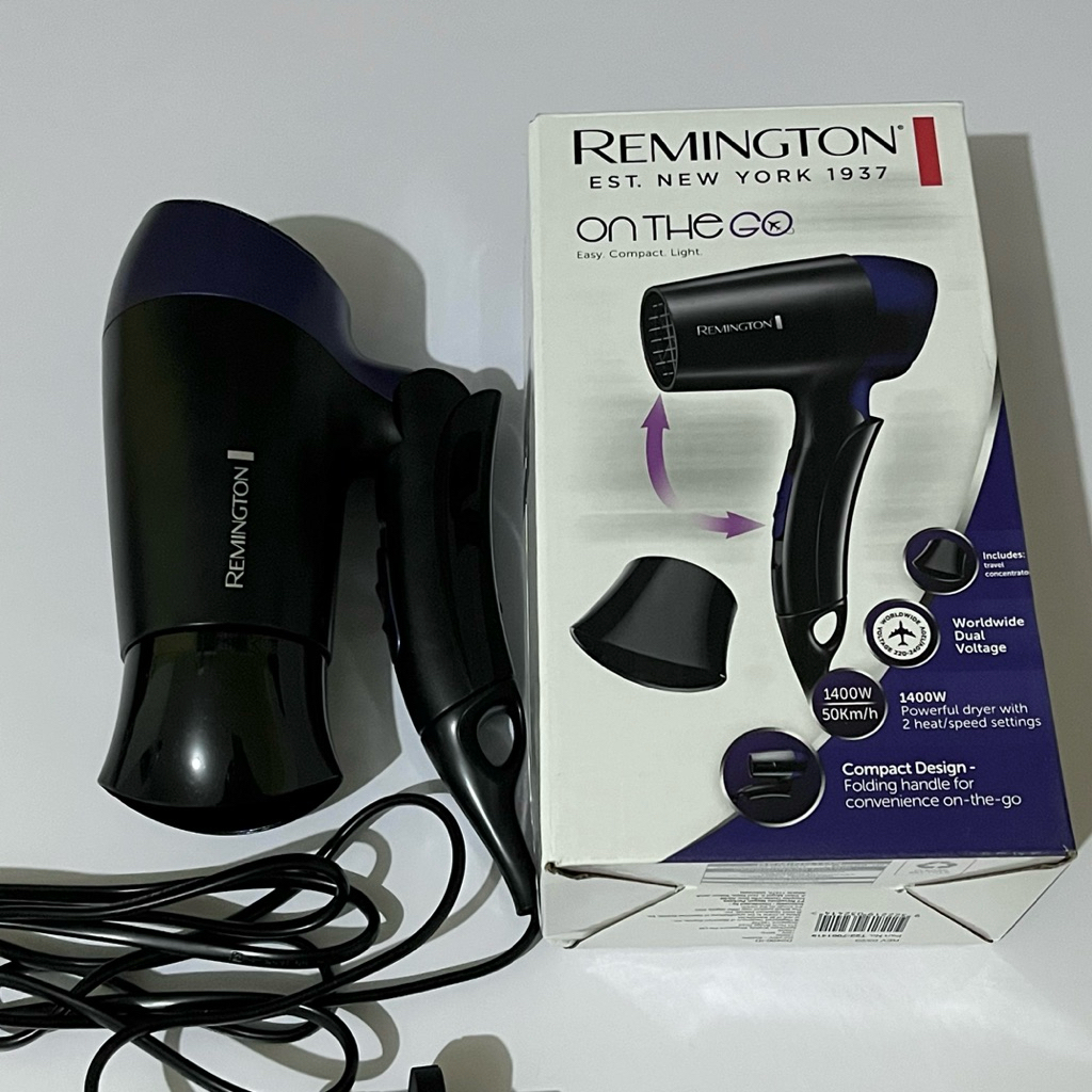 [Preloved] REMINGTON Hair Dryer D200 1400watt (with box)