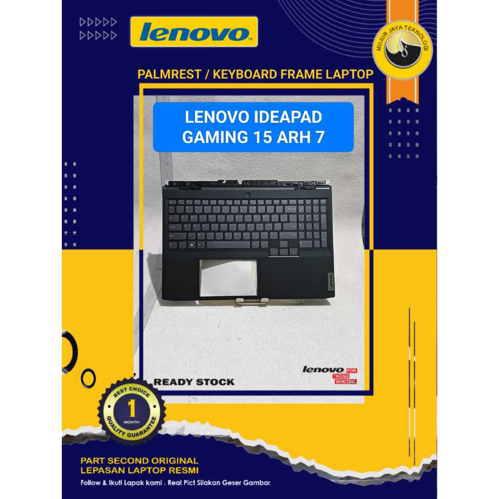 Palmrest Keyboard Frame Top Case Lenov IdeaPad Gaming 3 3I 15ICH7 15ARH7 Keyboard Gambling Mulus